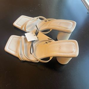 Zara ivory sandals